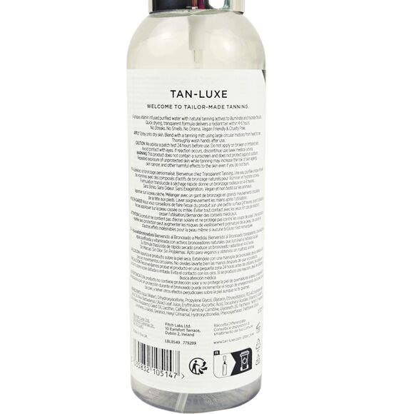 Tan-Luxe The Water Hydrating Self-Tan Water - Medium / Dark 200 ml / 6.76 fl oz - Picture 2 of 2